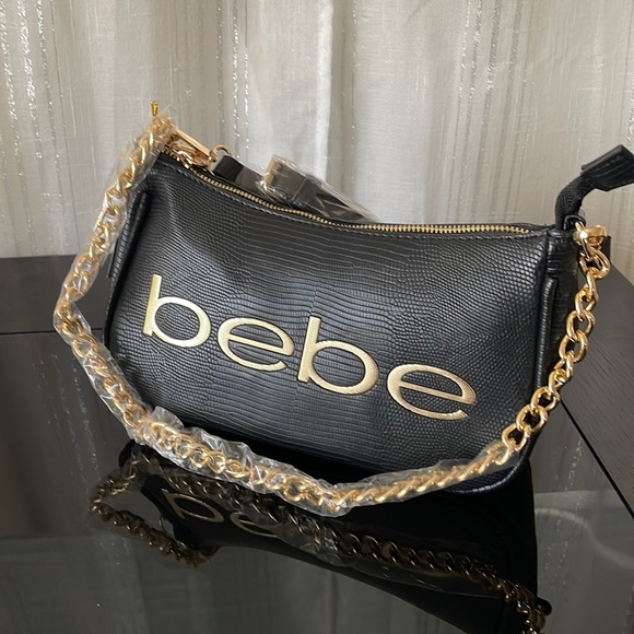 NWT BEBE SHOULDER BAG -Black - Picture 3 of 13